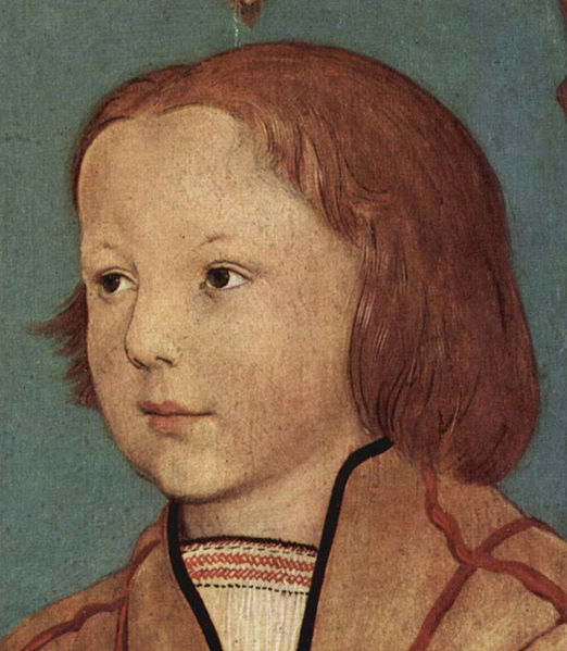 Portrat eines Knaben mit blondem Haar